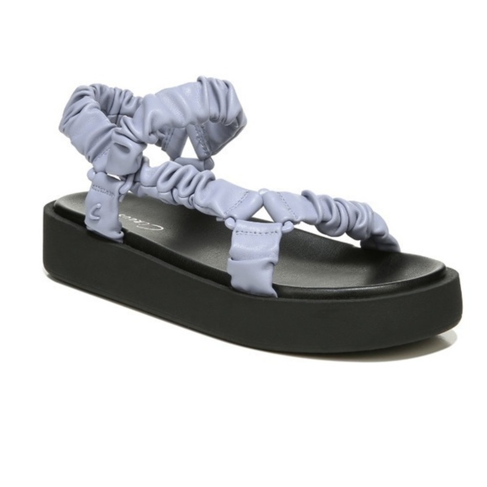 Sam Edelman Ruched Strap Sandal Light Blue